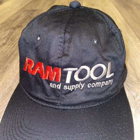 Ram Tool And Supply Stihl Black Snapback Hat Red Stitched Cotton OSFA - Picture 3 of 12